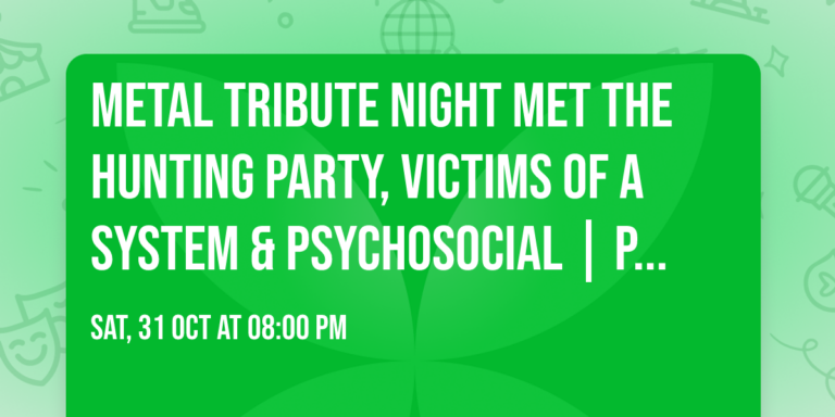 Metal tribute night met The Hunting Party, Victims Of A System & Psychosocial — muziek in Flevoland