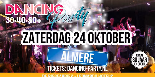 30•40•50+ Dancing Party Almere! — Uitgaan in Flevoland