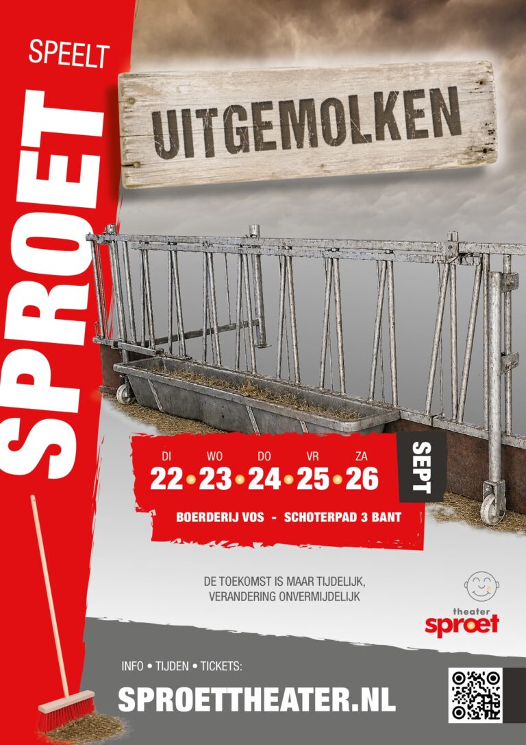 Locatietheater: Uitgemolken — theater in Flevoland