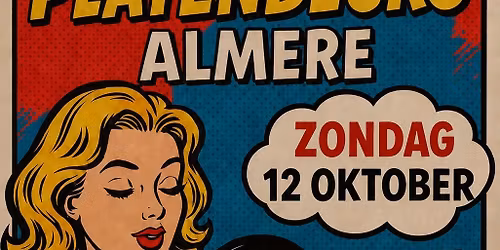 Platenbeurs Almere in congreszaal Annapark — markt-eten in Flevoland